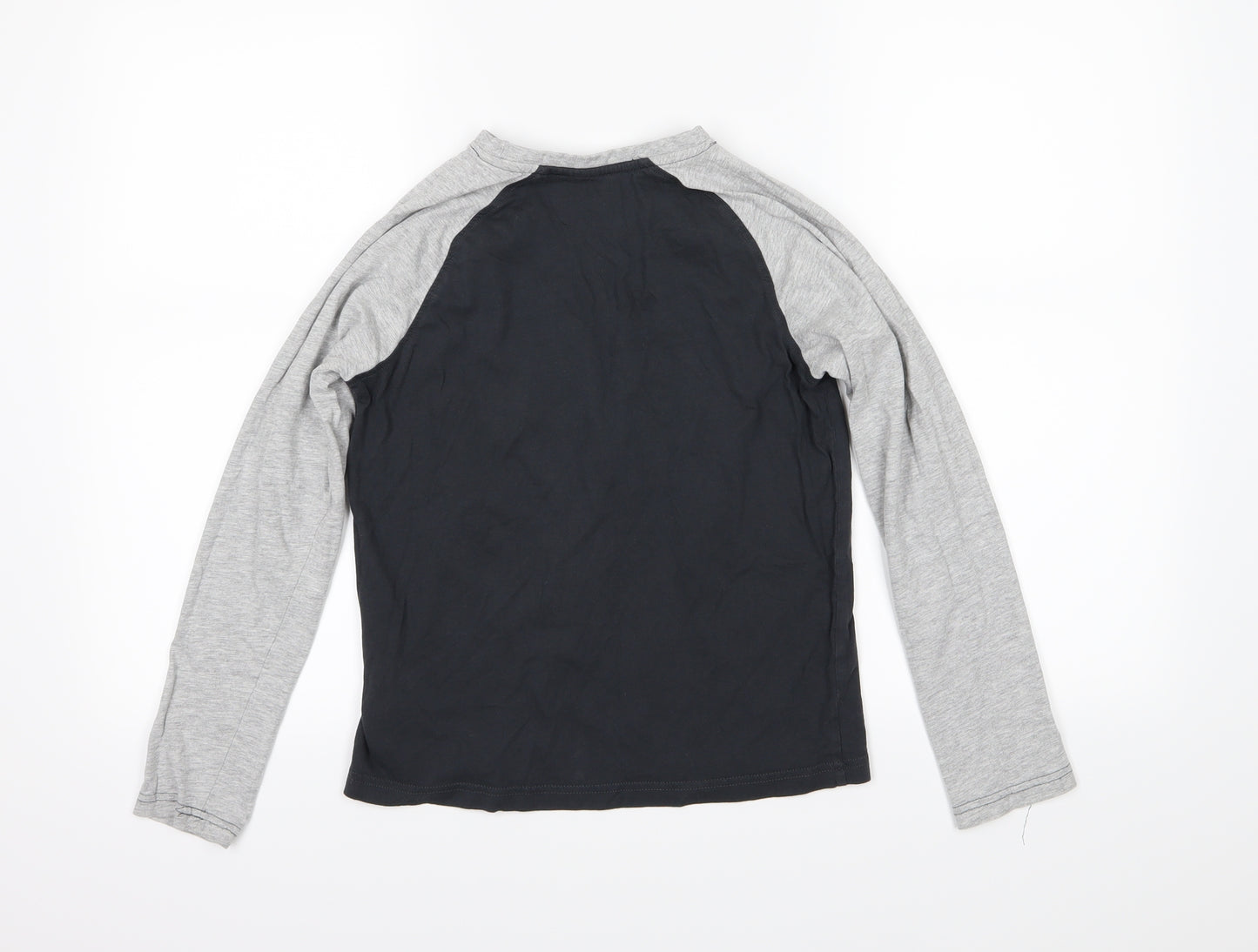NEXT Boys Black  Jersey  Pyjama Top Size 11 Years  - the floor is lava