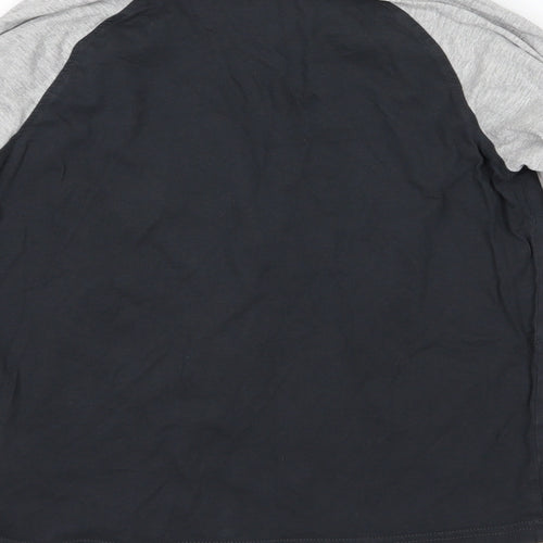 NEXT Boys Black  Jersey  Pyjama Top Size 11 Years  - the floor is lava