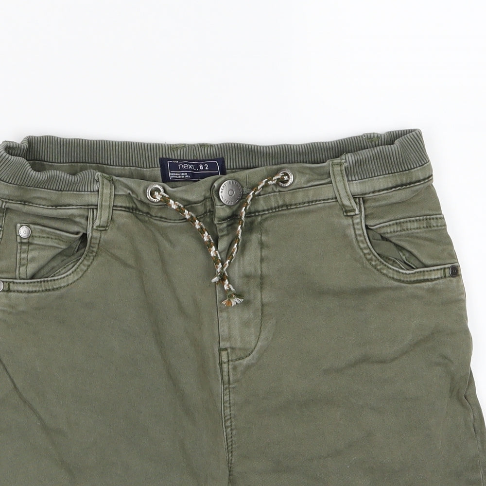 NEXT Boys Green  Denim Chino Shorts Size 12 Years