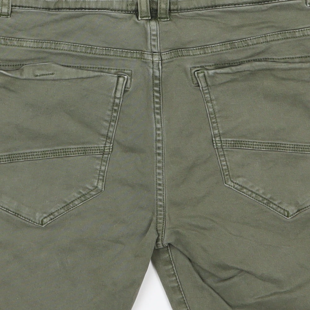NEXT Boys Green  Denim Chino Shorts Size 12 Years