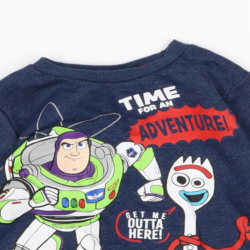Primark Boys Blue  Jersey Pullover Sweatshirt Size 6-7 Years  - Toy Story 4