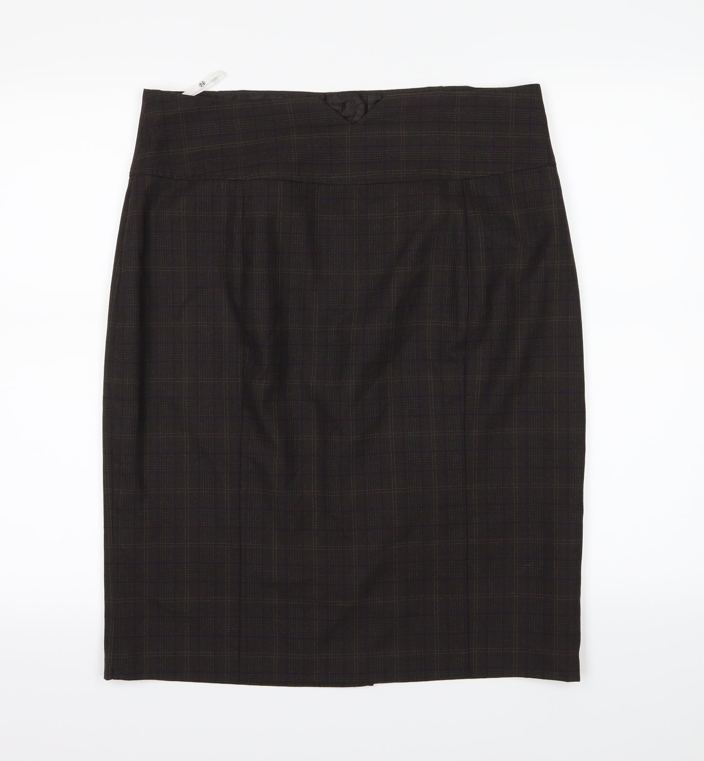 NEXT Womens Brown Striped  Straight & Pencil Skirt Size 14