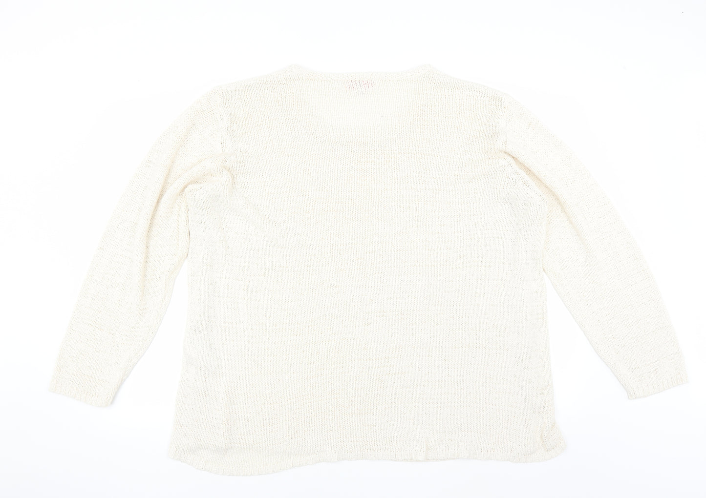 Julipa Womens Ivory   Pullover Jumper Size 28