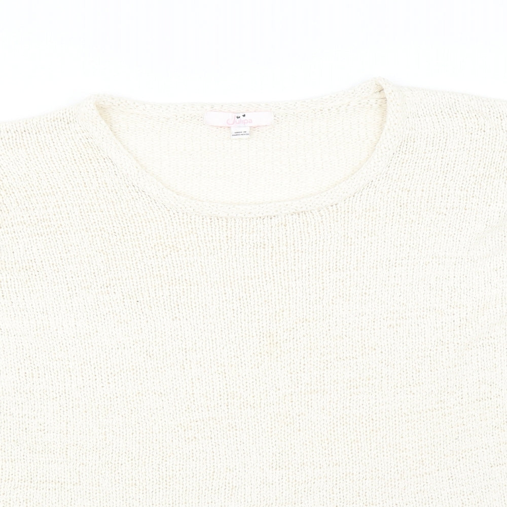 Julipa Womens Ivory   Pullover Jumper Size 28