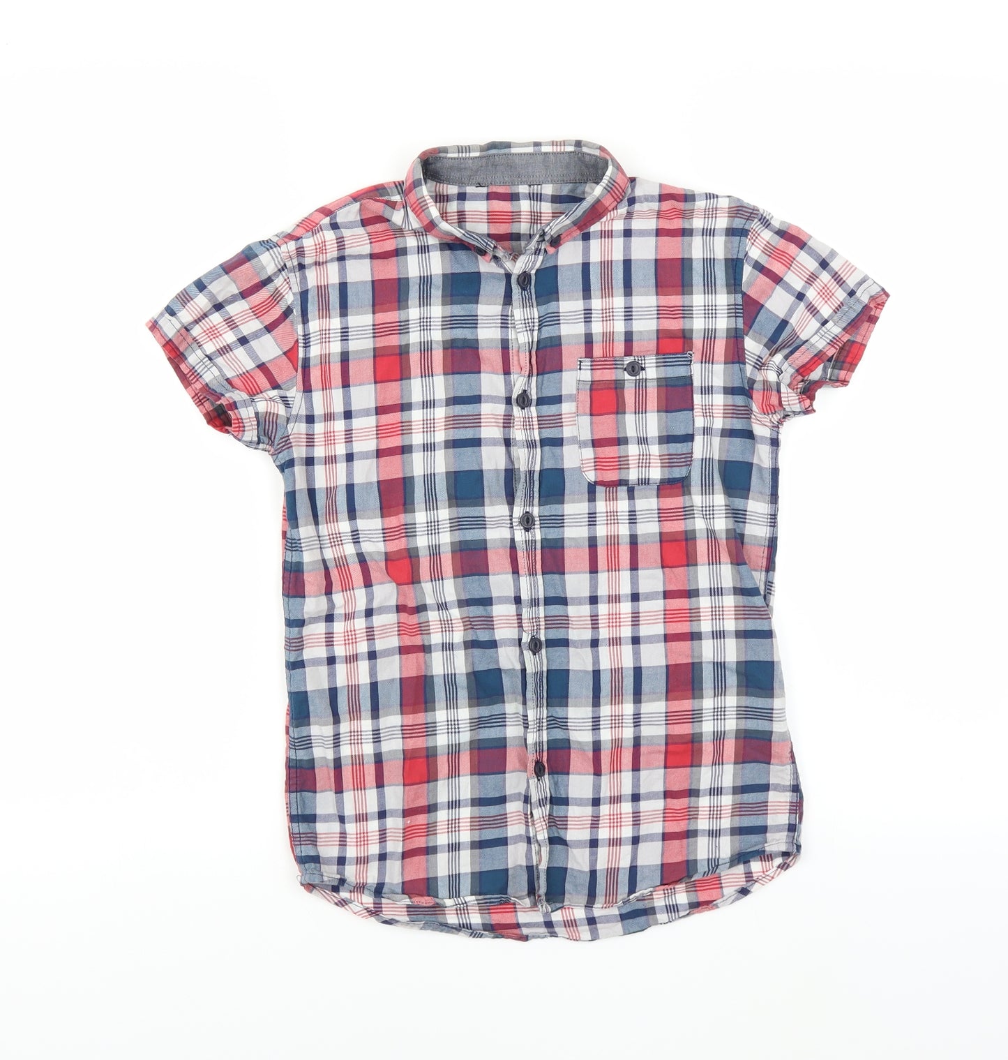 George Boys Multicoloured Check  Basic Button-Up Size 11-12 Years