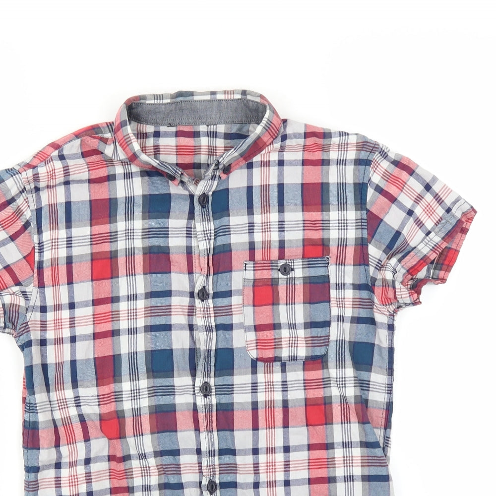 George Boys Multicoloured Check  Basic Button-Up Size 11-12 Years