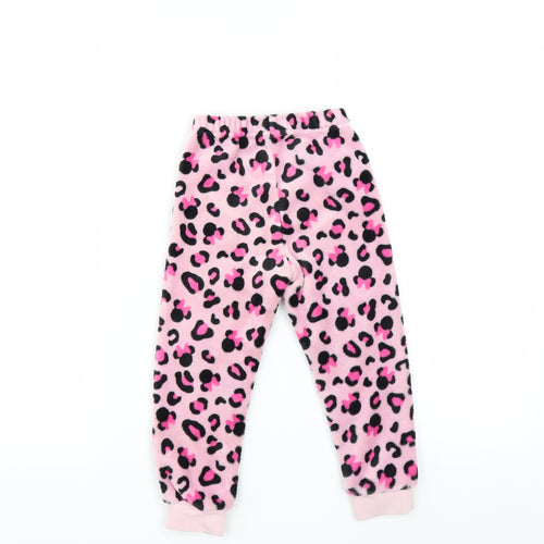 Disney Girls Pink Solid   Pyjama Pants Size 4 Years  - MINNIE MOUSE