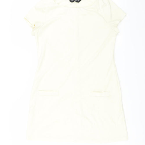 Dorothy Perkins Womens Ivory   T-Shirt Dress  Size 12