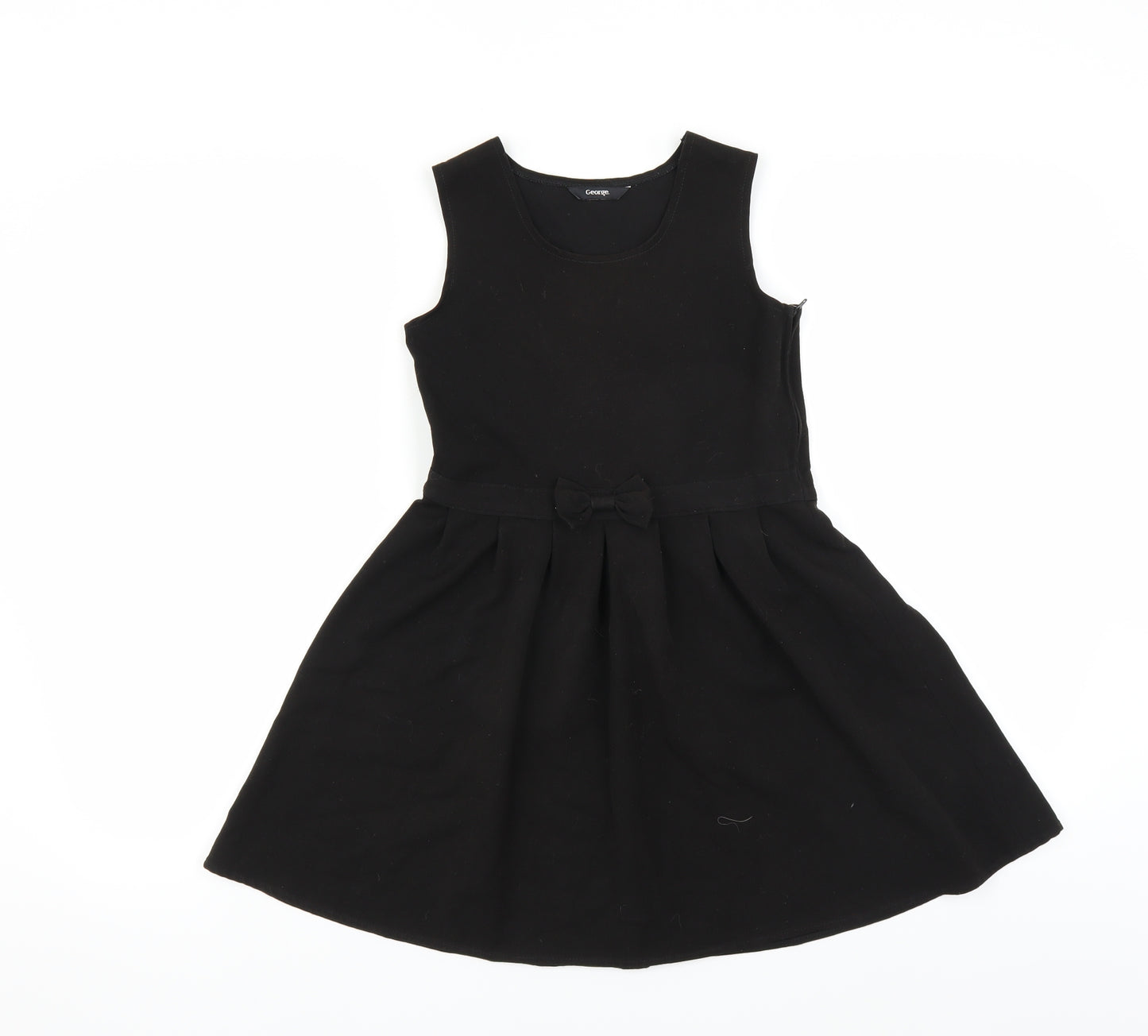 George Girls Black   Fit & Flare  Size 7-8 Years
