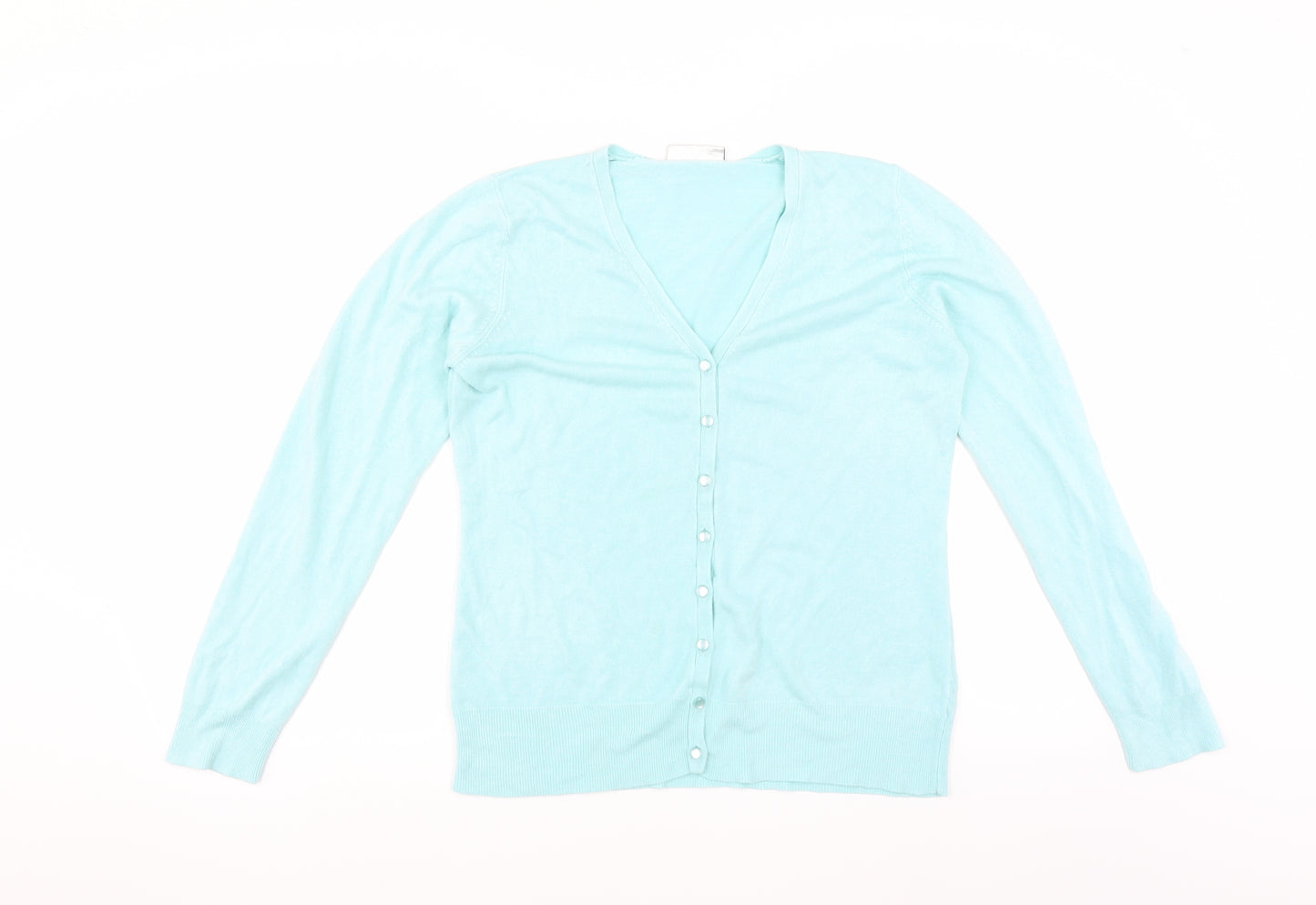 BHS Womens Blue   Cardigan Jumper Size 14