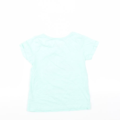 Primark Girls Green   Basic T-Shirt Size 7-8 Years  - Flamazing