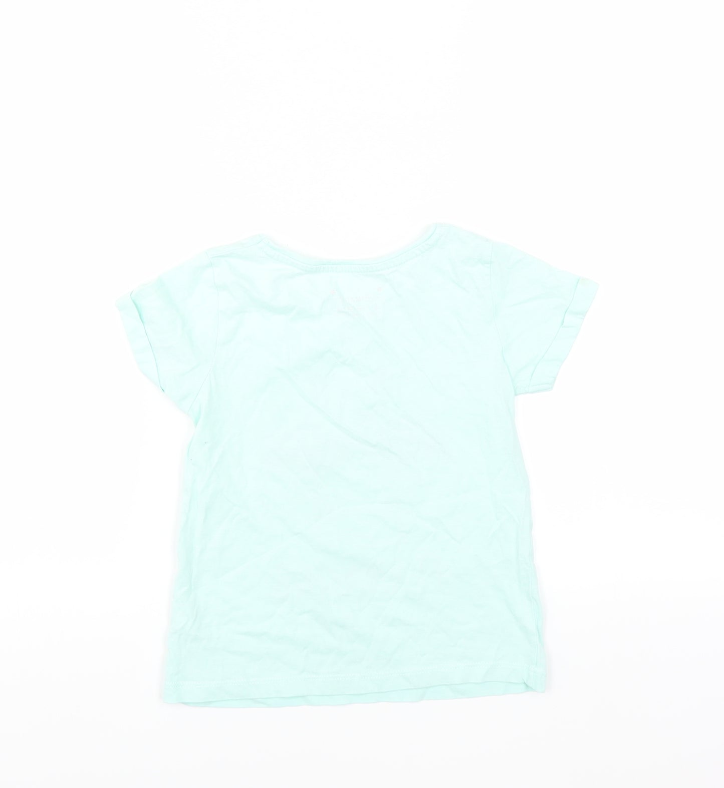 Primark Girls Green   Basic T-Shirt Size 7-8 Years  - Flamazing