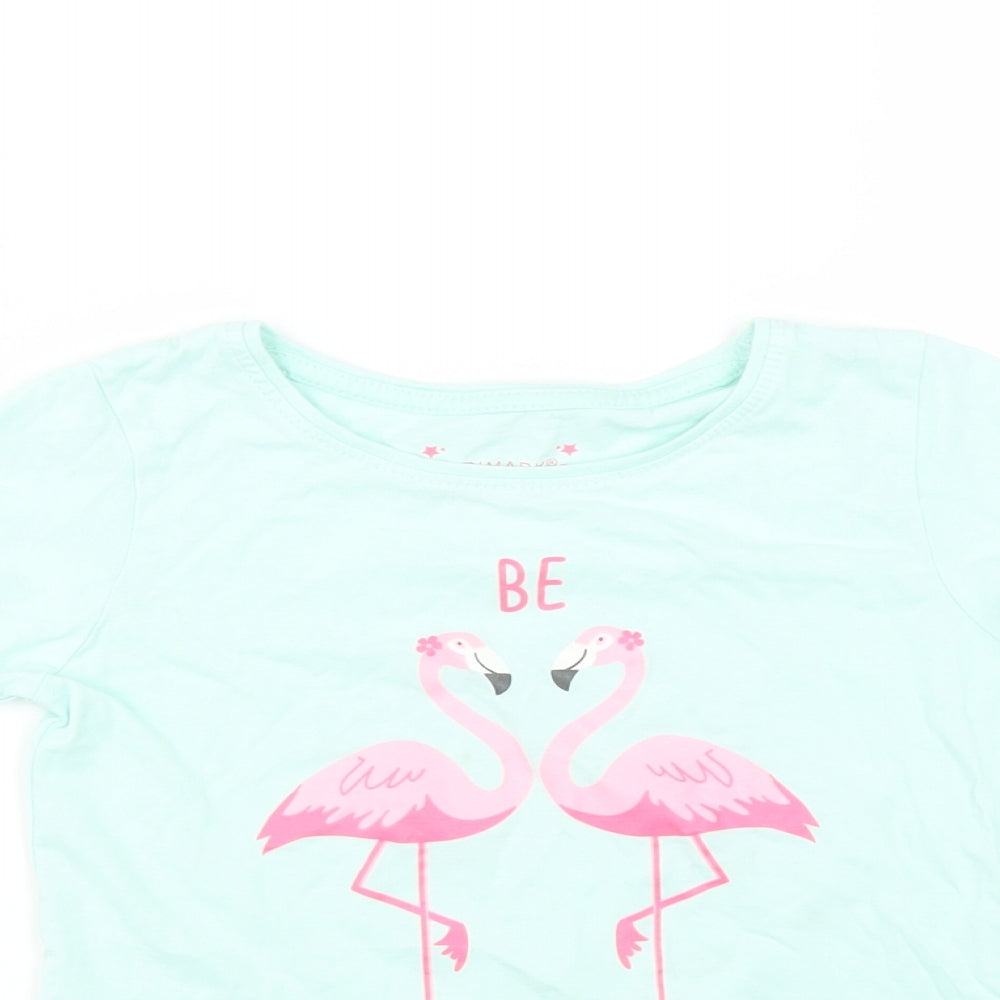 Primark Girls Green   Basic T-Shirt Size 7-8 Years  - Flamazing