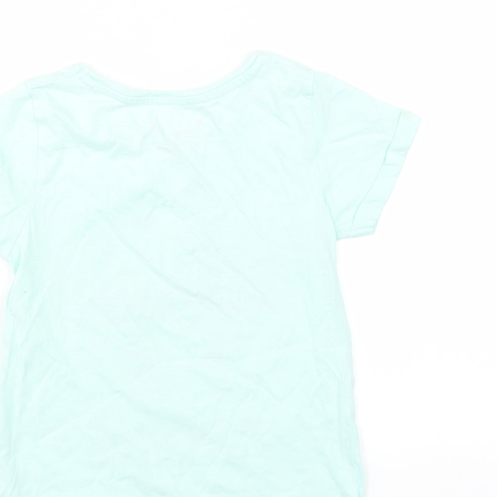 Primark Girls Green   Basic T-Shirt Size 7-8 Years  - Flamazing