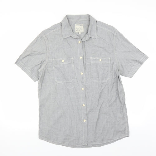 Burton Mens Grey    Button-Up Size L
