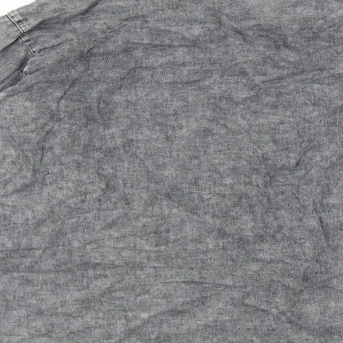 Rockn rev Mens Grey    Button-Up Size M