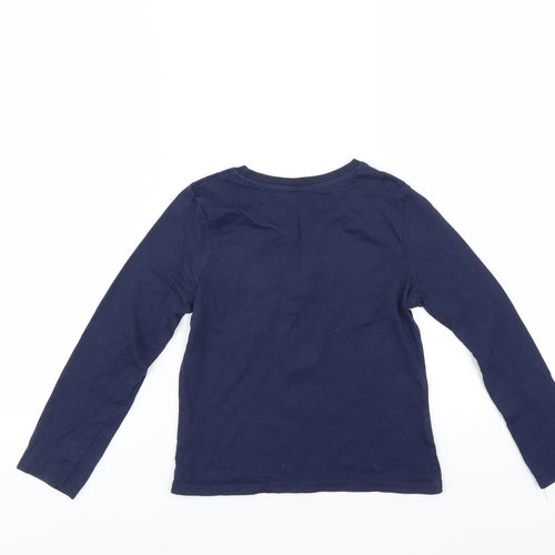 YD Girls Blue   Basic T-Shirt Size 7-8 Years  - Merci Beaucoup