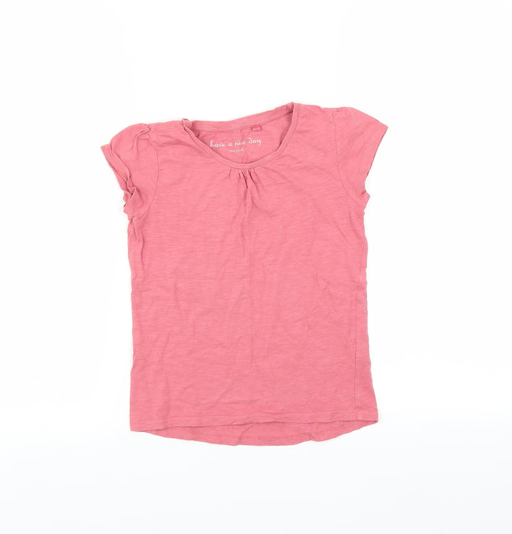 NEXT Girls Pink   Basic T-Shirt Size 6 Years