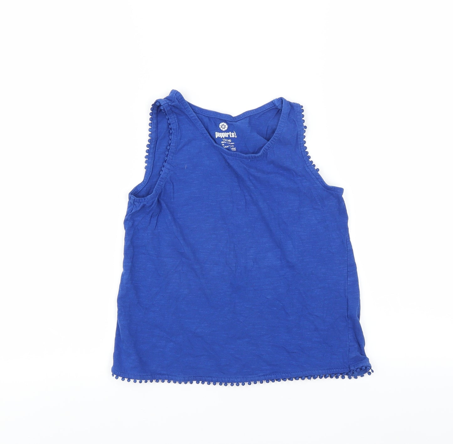 pepperts! Girls Blue   Basic Tank Size 8-9 Years