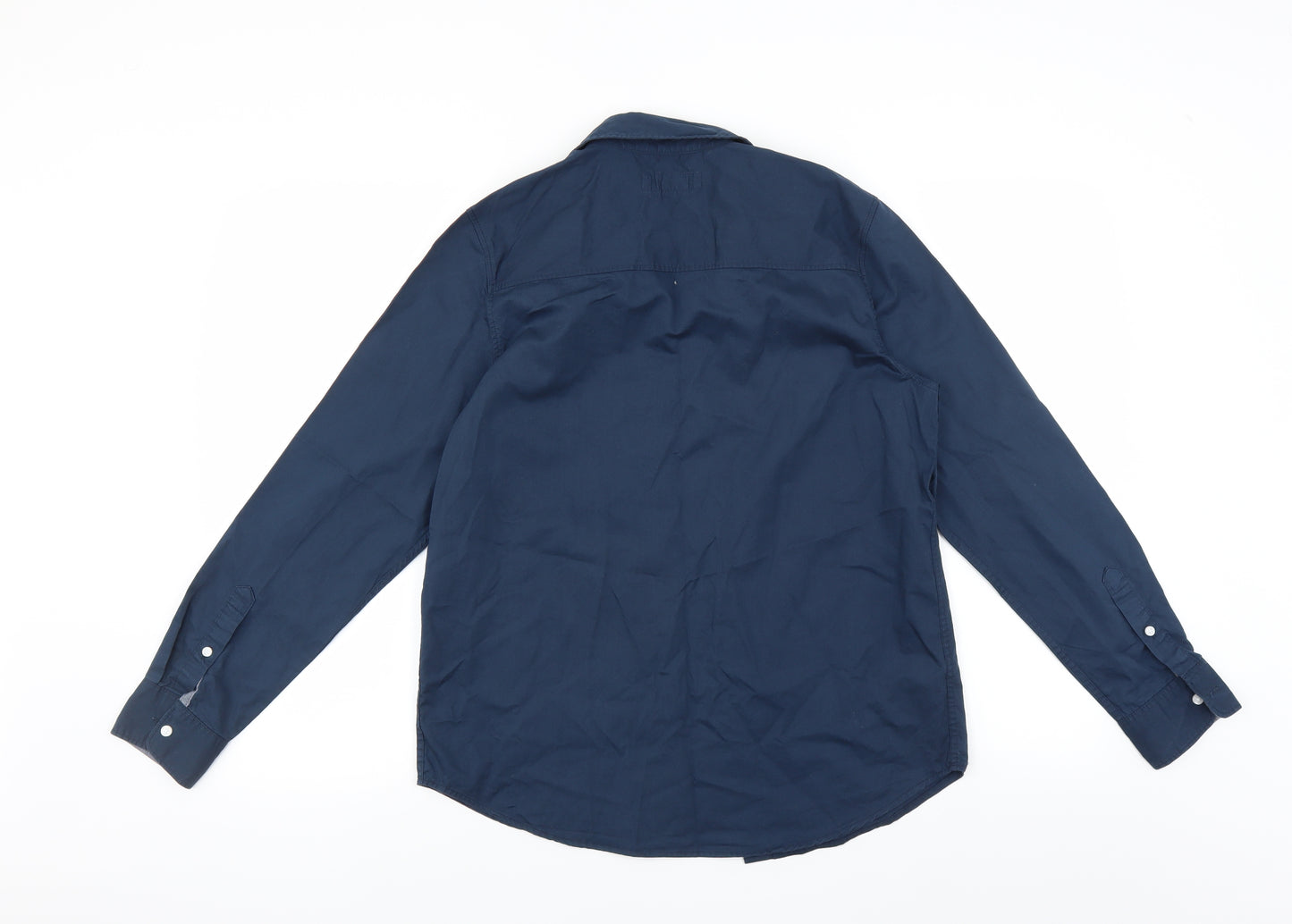 H&M Boys Blue   Basic Button-Up Size 13-14 Years