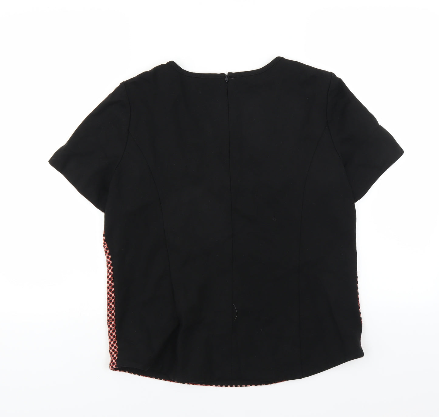 Marks and Spencer Womens Black Geometric  Basic Blouse Size 12