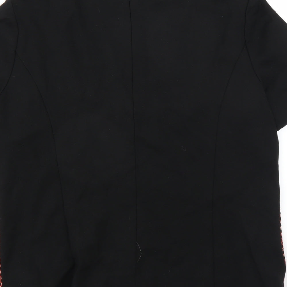 Marks and Spencer Womens Black Geometric  Basic Blouse Size 12