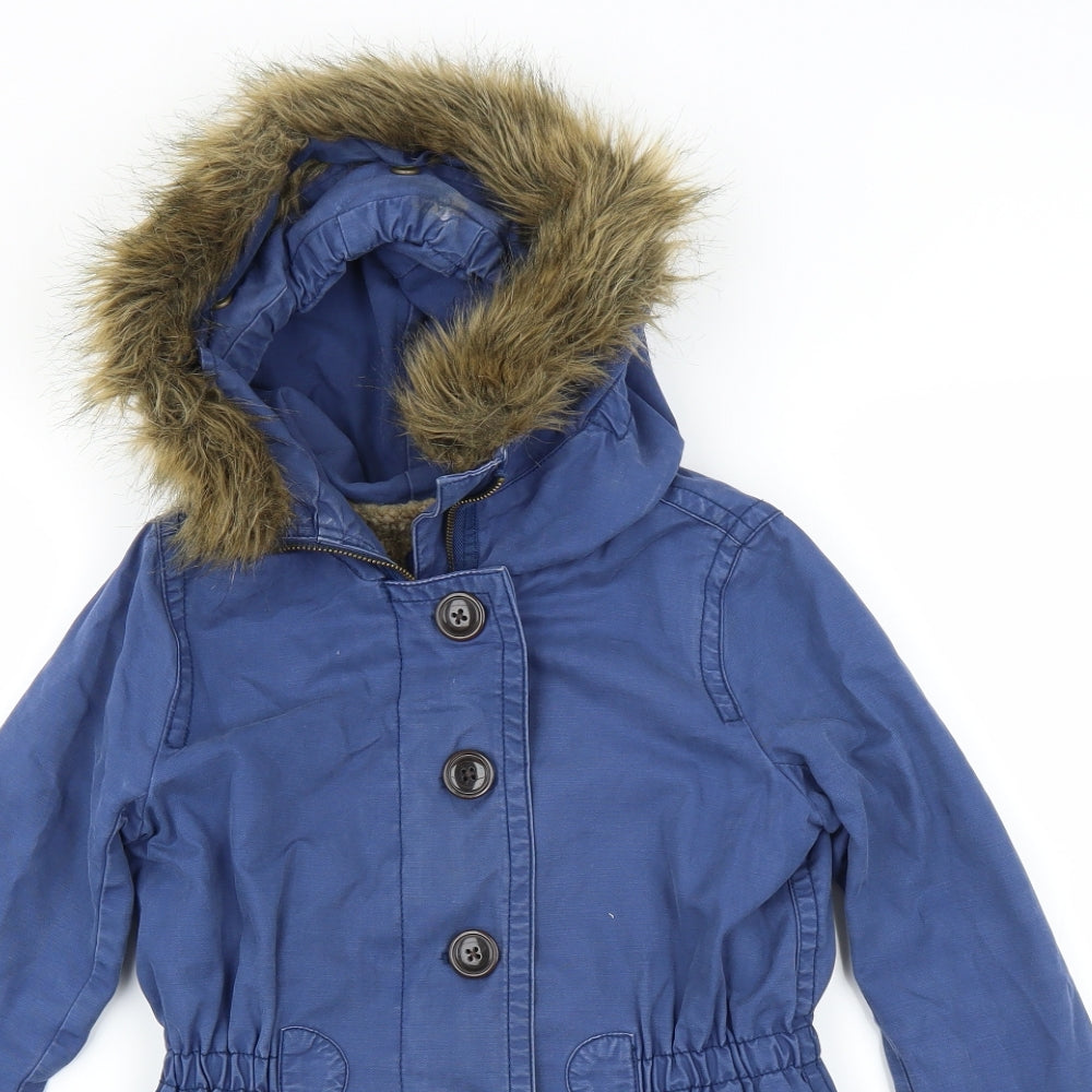 Gap Girls Blue   Jacket Coat Size 6-7 Years
