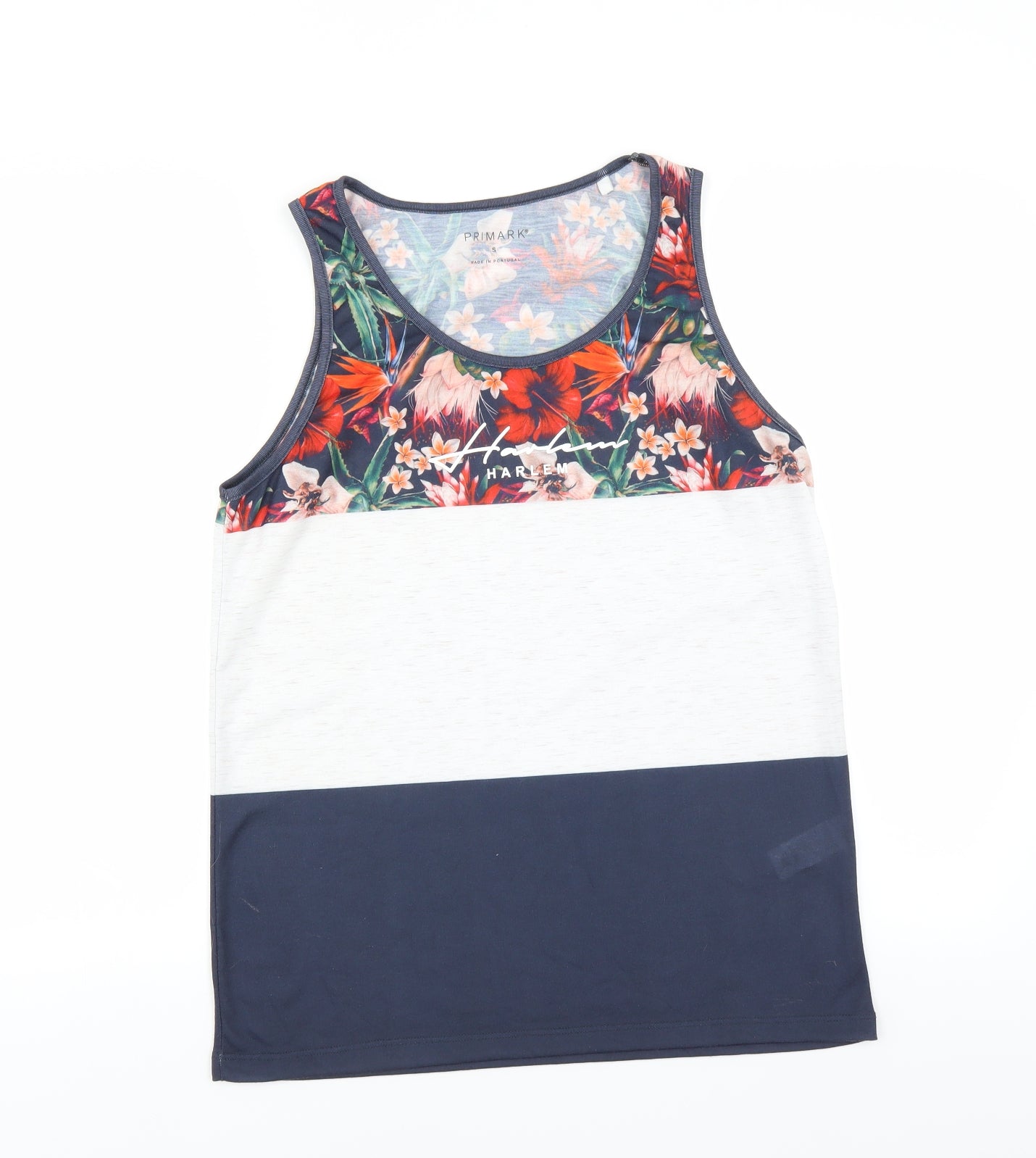 Primark Mens Blue Floral   T-Shirt Size S