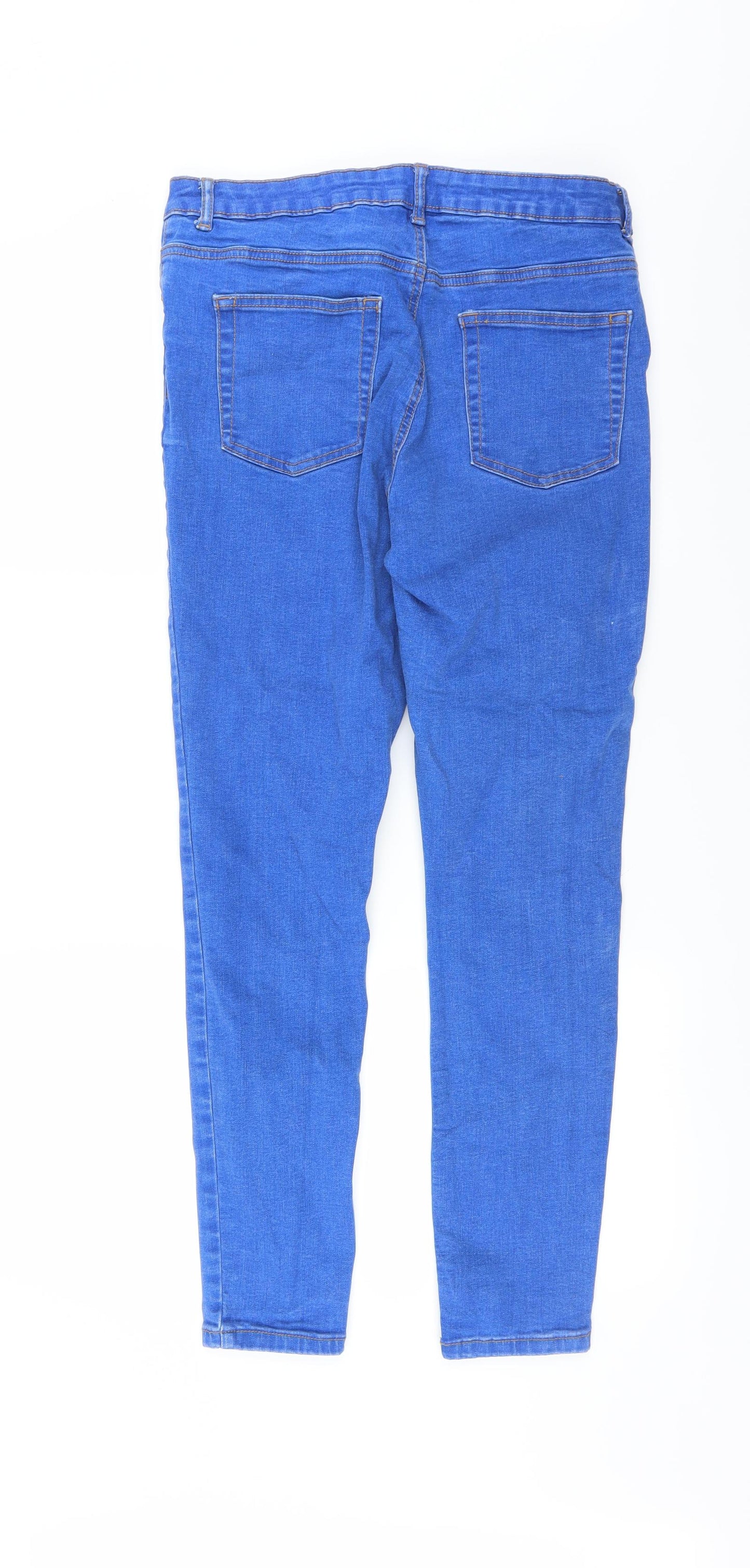 Primark Womens Blue   Skinny Jeans Size 16 L28 in