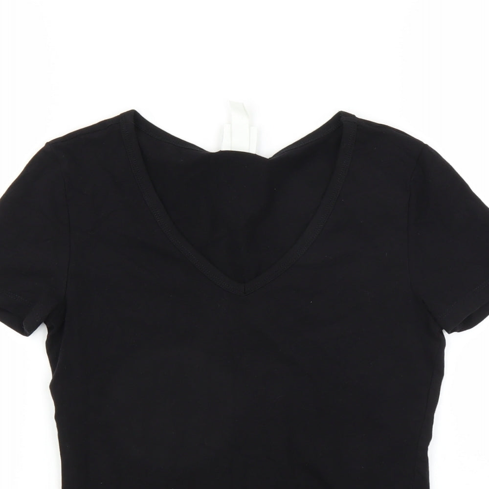 H&M Womens Black   Basic T-Shirt Size S