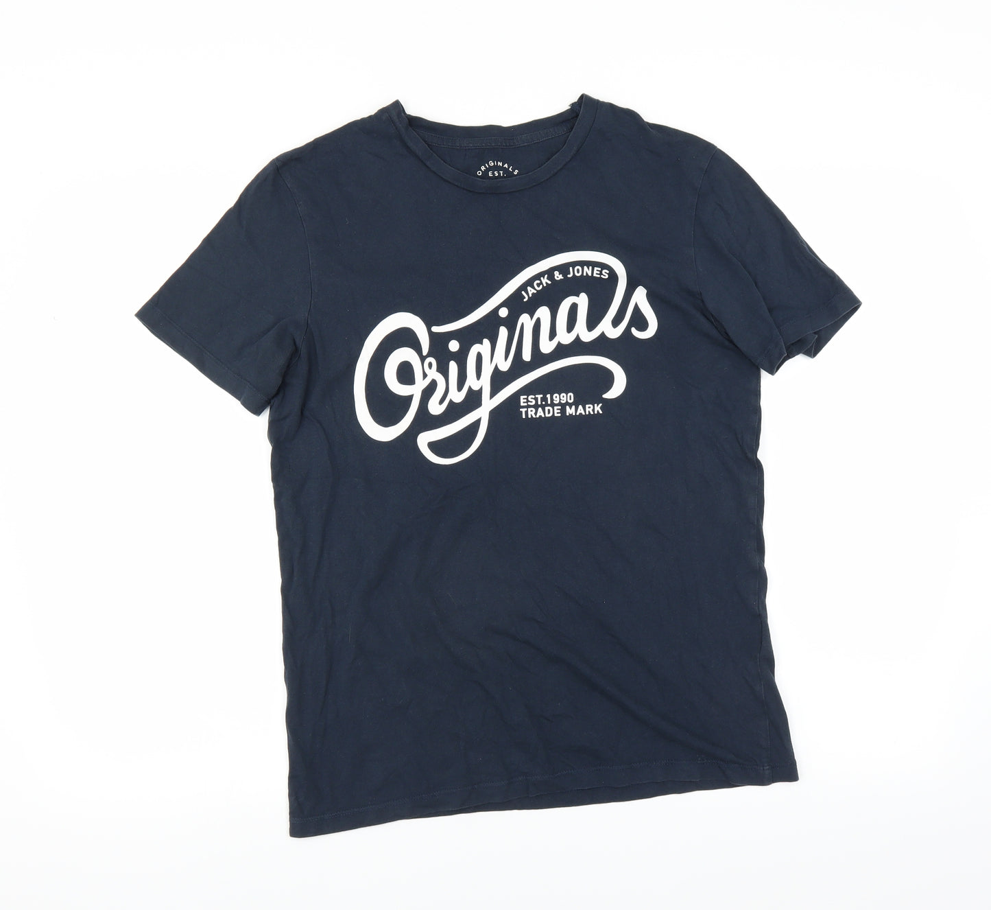 JACK & JONES Mens Blue    T-Shirt Size S