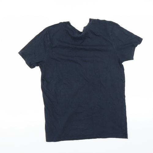 JACK & JONES Mens Blue    T-Shirt Size S
