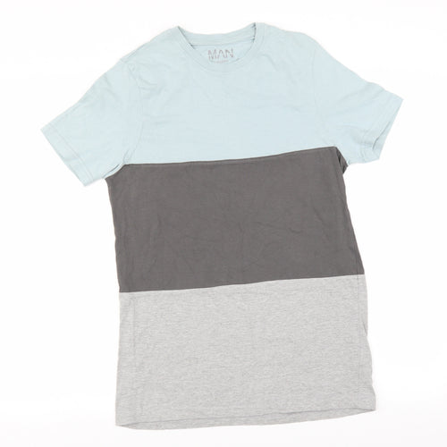 Boohoo Man Mens Grey    T-Shirt Size S