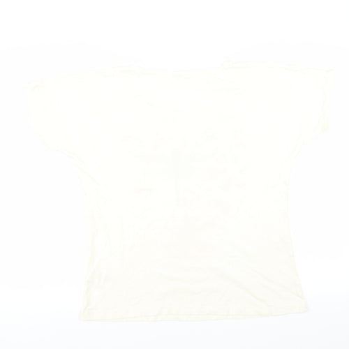 Damart Womens Ivory   Basic T-Shirt Size 14