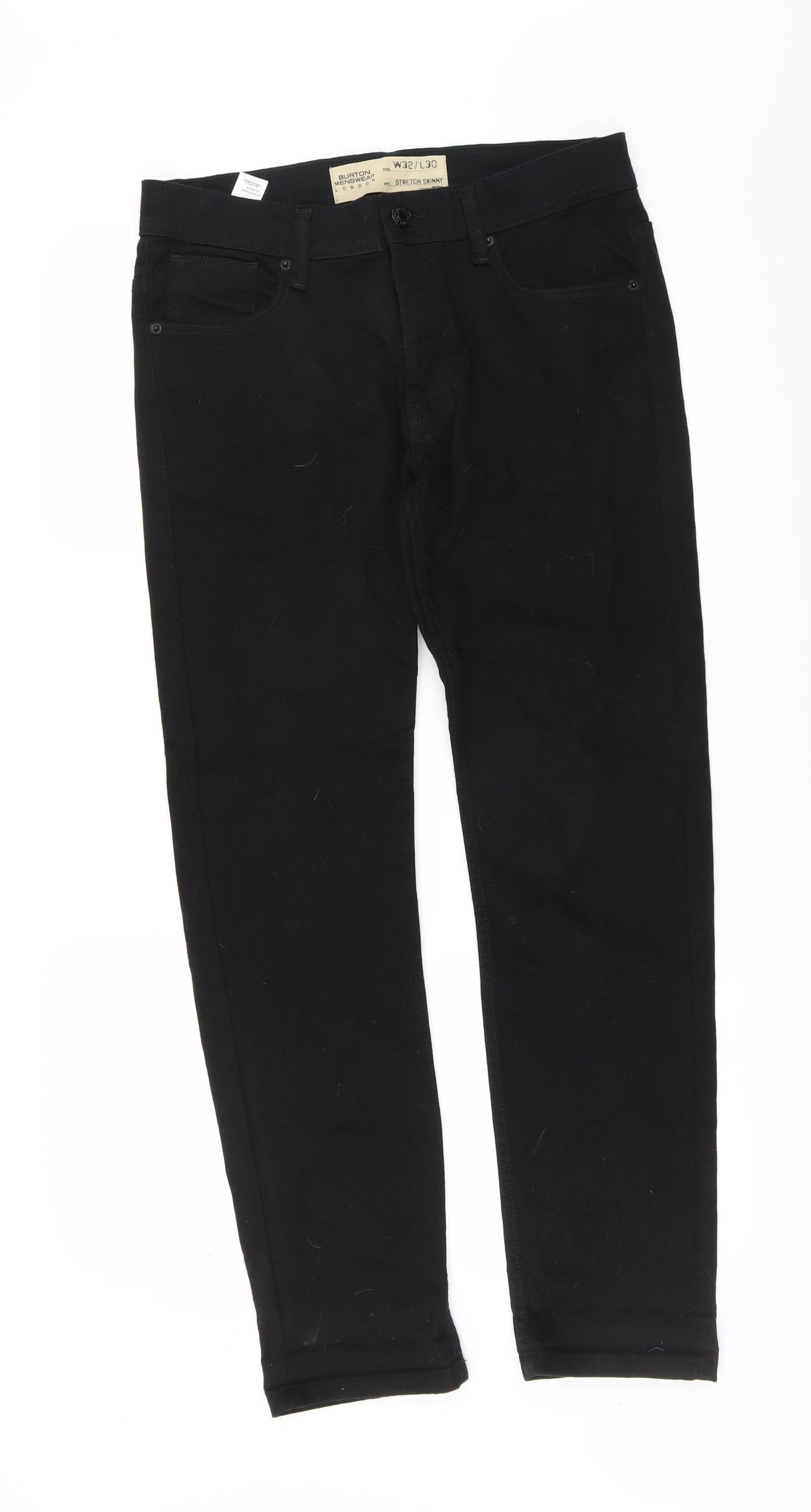 Burton Mens Black   Skinny Jeans Size 32 in L30 in