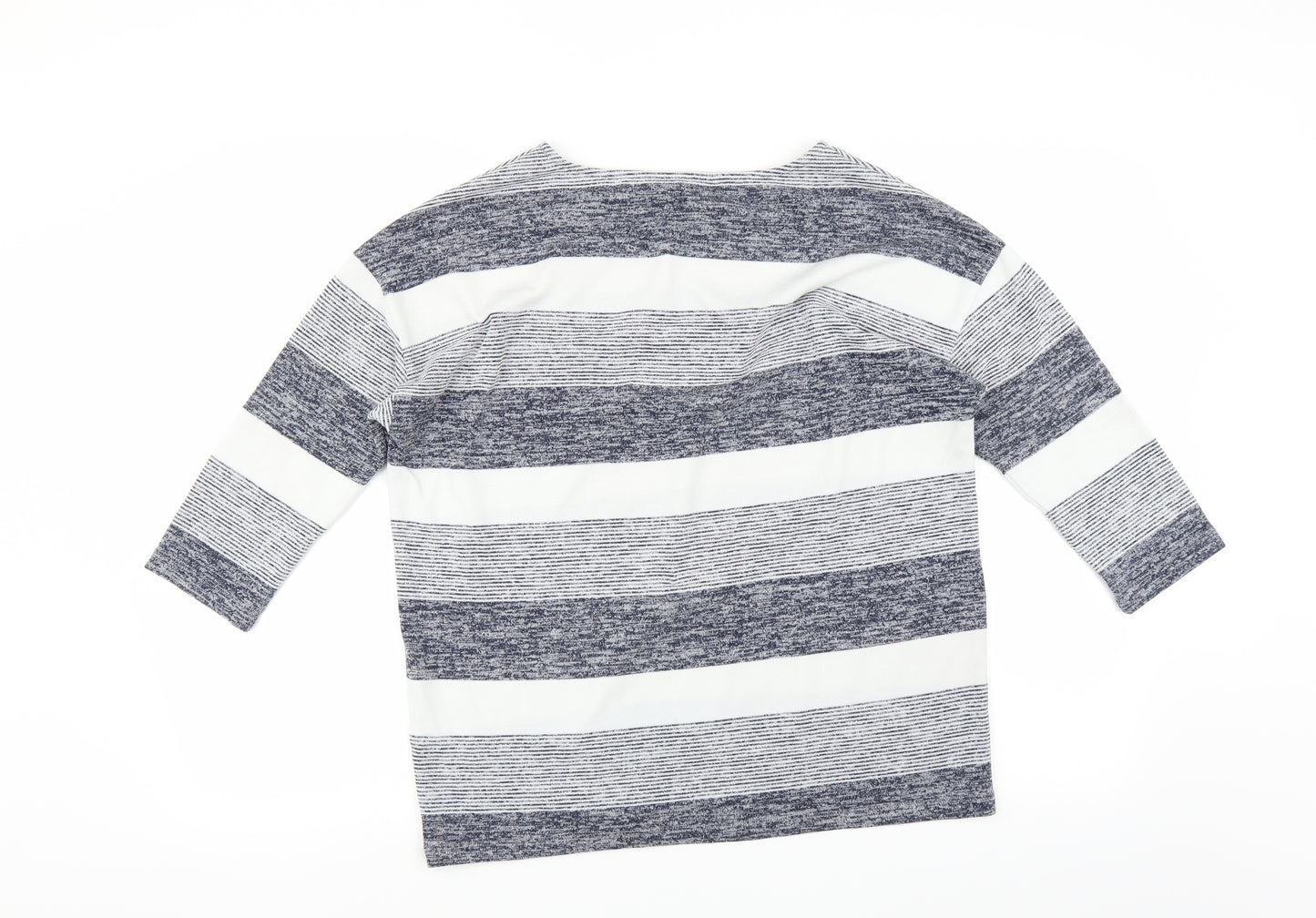 Sainsburys Womens Blue Striped  Pullover Jumper Size 14
