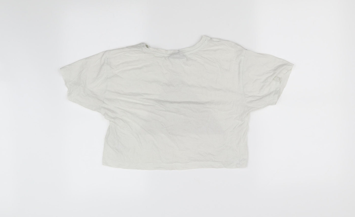 Topshop Womens White   Basic T-Shirt Size 8