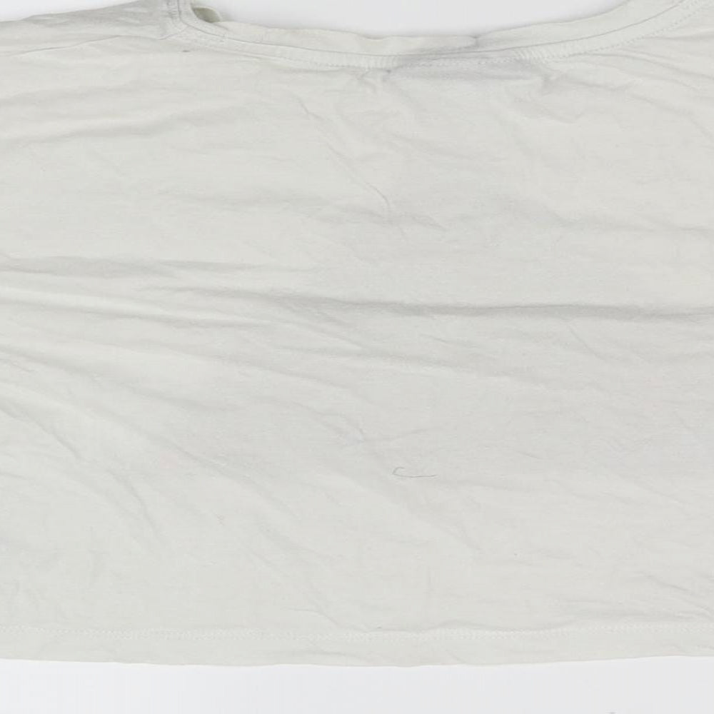 Topshop Womens White   Basic T-Shirt Size 8