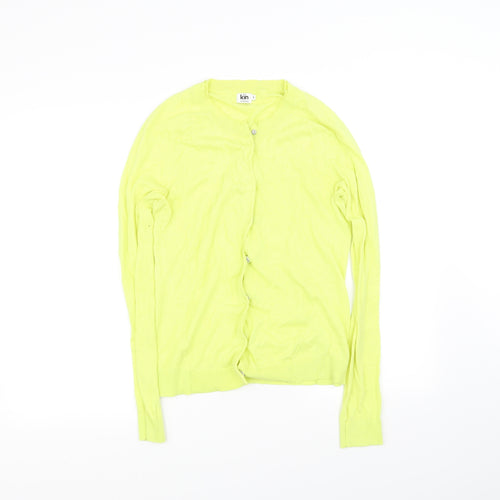 John Lewis Womens Yellow   Cardigan Jumper Size 8