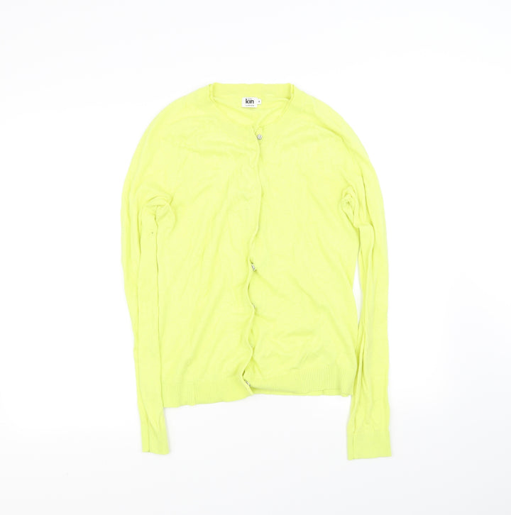 John Lewis Womens Yellow   Cardigan Jumper Size 8
