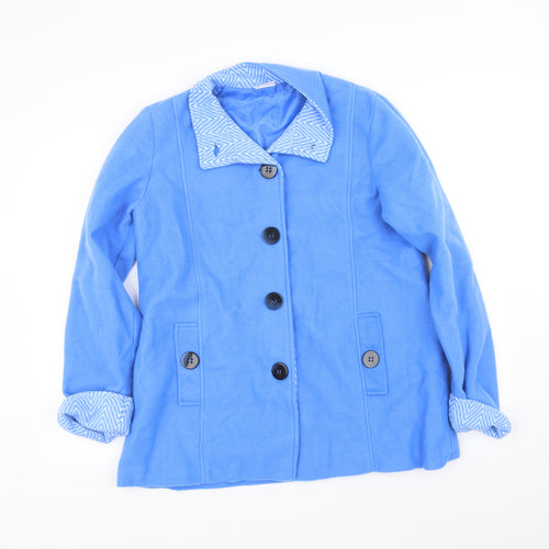 Anne De Lancay Womens Blue   Jacket  Size S