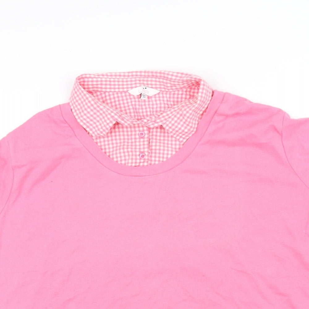 juipa Womens Pink   Basic Button-Up Size 26
