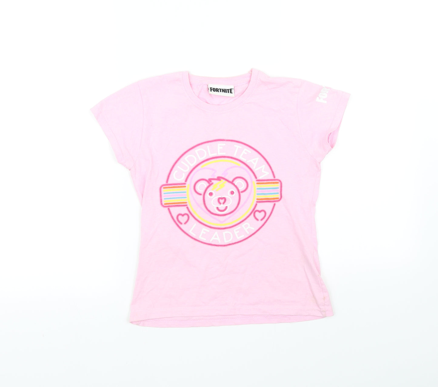 Fortnite Girls Pink   Basic T-Shirt Size S