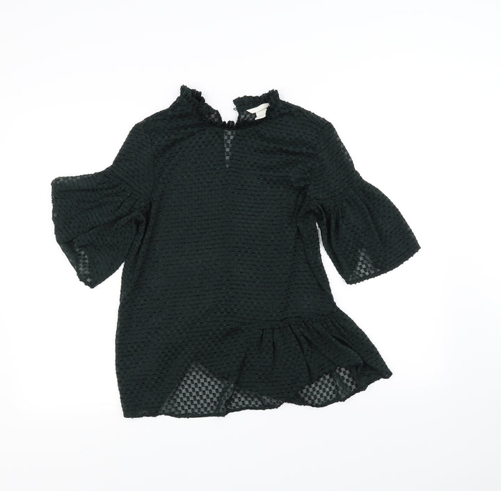 H&M Womens Black   Basic Blouse Size 6