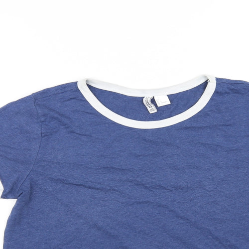Divided Womens Blue   Basic T-Shirt Size L