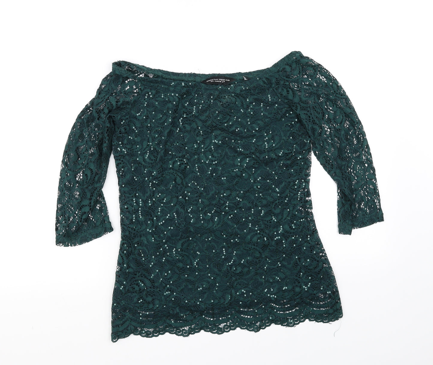 dorothy perkis Womens Green   Basic Blouse Size 8