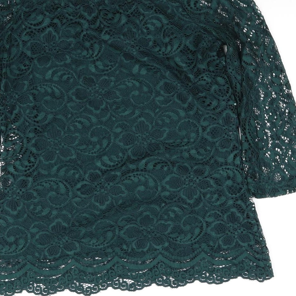 dorothy perkis Womens Green   Basic Blouse Size 8