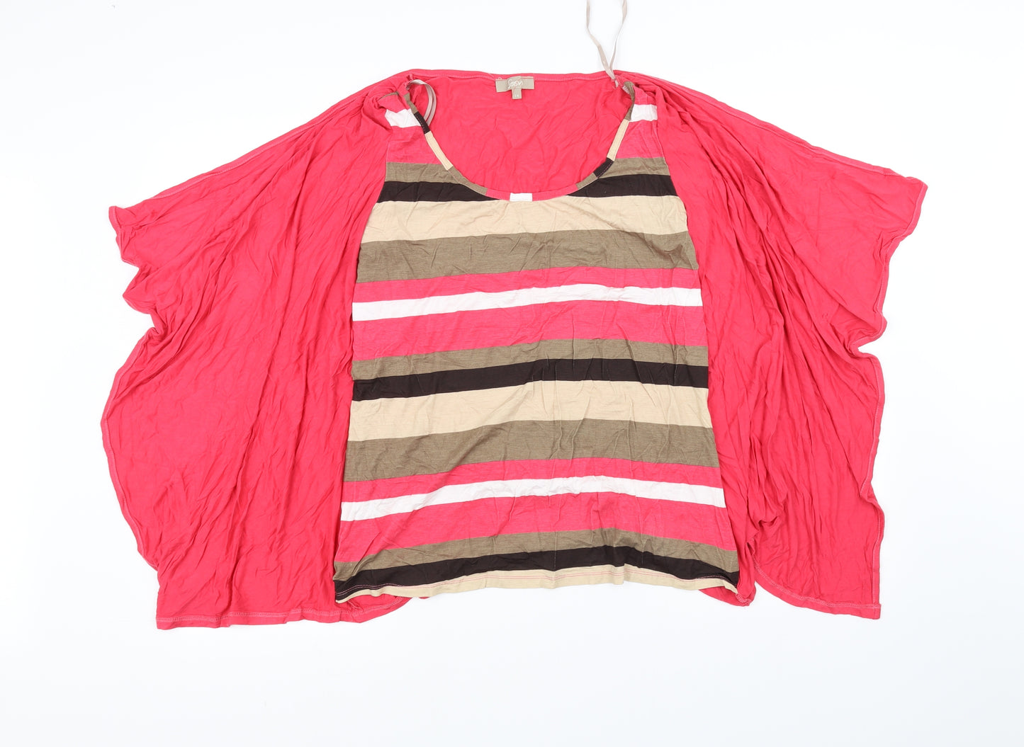 Soon Womens Red   Basic T-Shirt Size 14