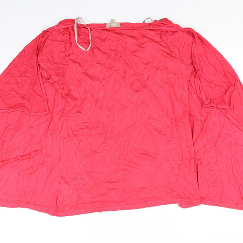 Soon Womens Red   Basic T-Shirt Size 14