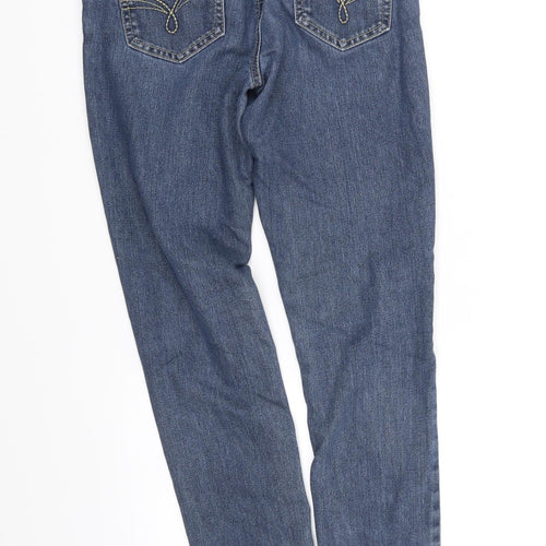 deniem co Womens Blue   Trousers  Size 8 L30 in